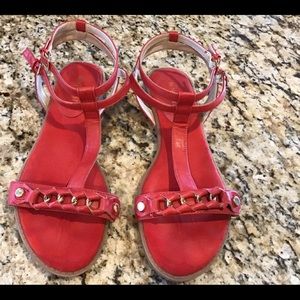 Nine West red sandals